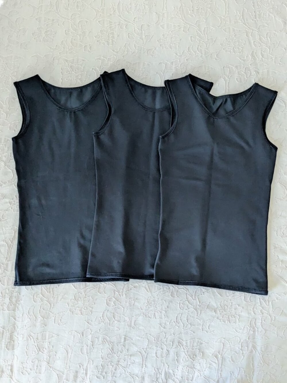 3x JETTPROOF Sensory Compression Autistic ADHD PTSD Black Tanks